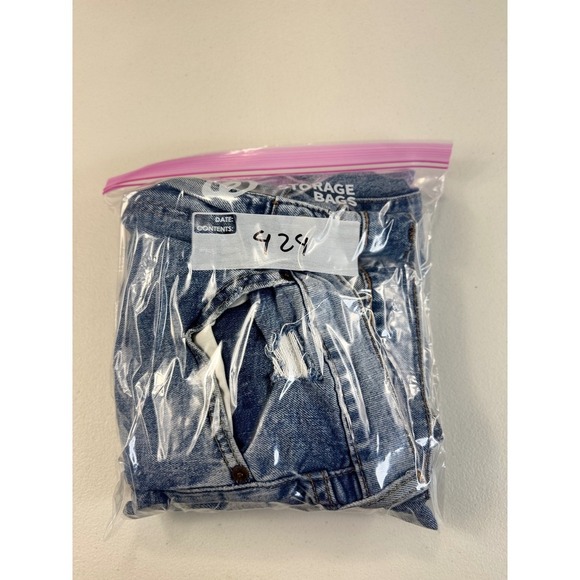 Levi's 514 Premium Jeans W32 L32 Light Wash Distressed Denim Straight Fit - Picture 9 of 12